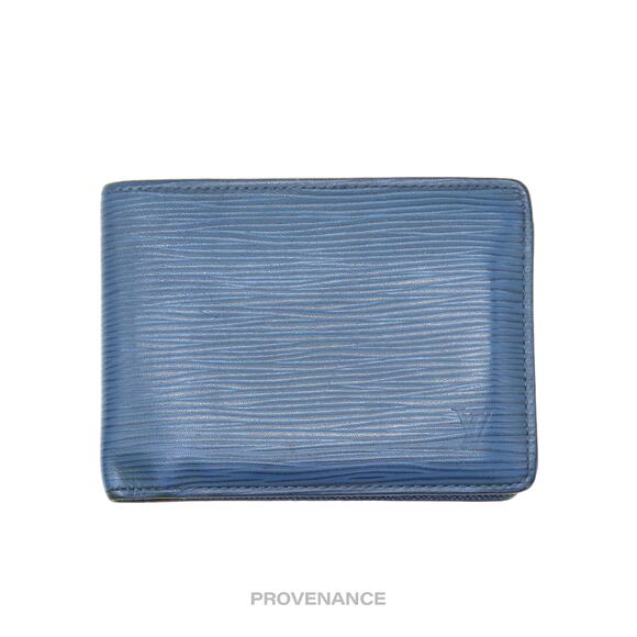 🔴 Louis Vuitton Multiple Wallet - Toledo Blue Epi Leather - Picture 2 of 10